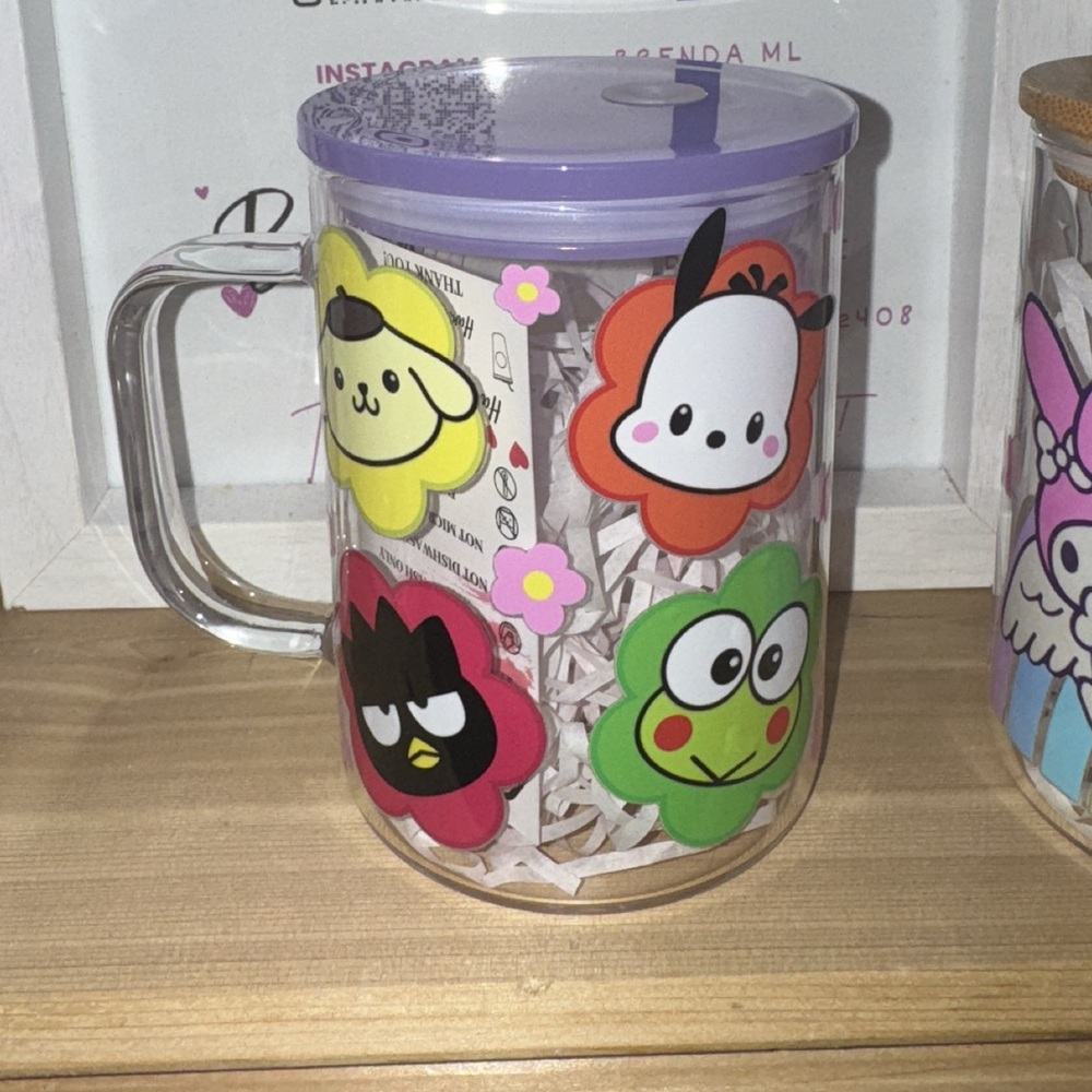 Purple Cartoon Character Storage Container